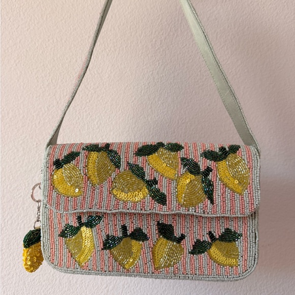 REVOLVE Handbags - Lemon Beaded Women's Bag